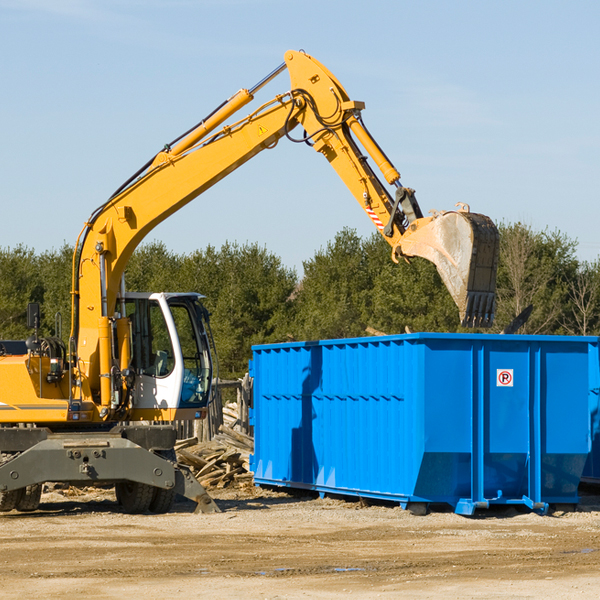 what size residential dumpster rentals are available in Ruleville Mississippi